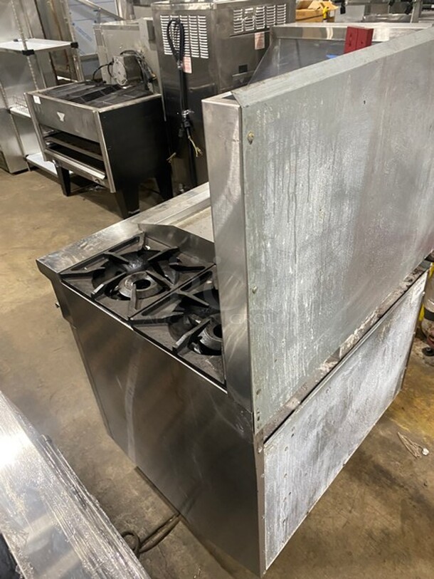 Therma Tek Natural Gas Powered 2 Burner Range With Flat Grill Combo! With Full Size Oven Underneath! Model TMDS36-24G-2-1N Serial 11K02659C! On Legs! - Image 4 of 9