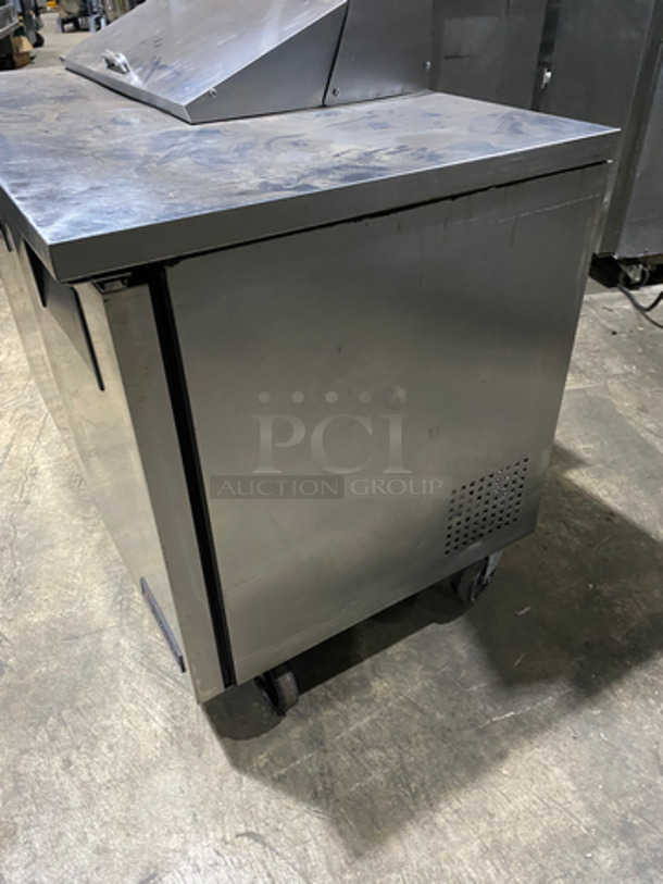COOL! True Commercial Refrigerated Sandwich Prep Table! With 2 Door Underneath Storage Space! All Stainless Steel! On Casters! Model: TSSU4808 SN: 7493962 115V 60Hz 1 Phase - Image 2 of 9