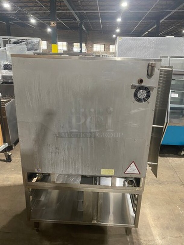 WOW! Market Forge Commercial Electric Powered Combi Oven Steamer! With Pan Rack Storage Space Underneath! All Stainless Steel! On Legs! WORKING WHEN REMOVED! Model: MFC101SAA SN: 112097HD051S 208V 60HZ 1 Phase - Image 3 of 9