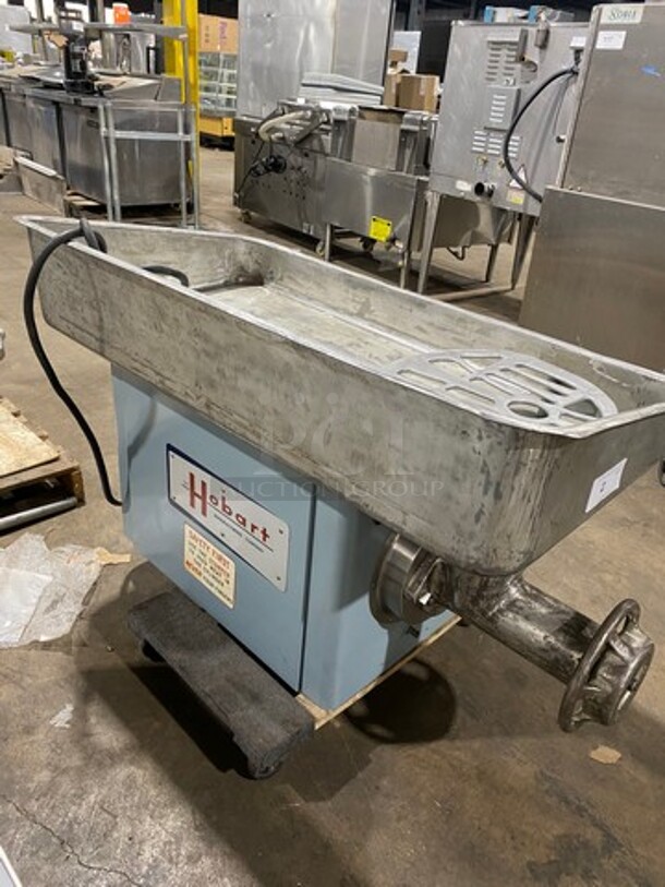 WOW! Hobart Commercial Countertop Heavy Duty Meat Grinder! All Stainless Steel! Model: 4046 SN: 1366555! 220V 60HZ 3 Phase! Working When Removed! - Image 2 of 9