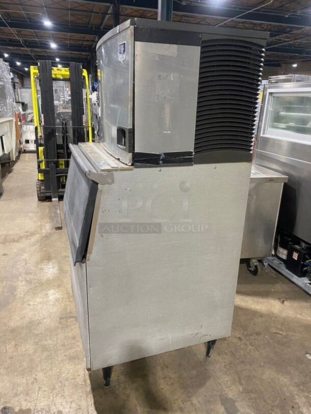 Manitowoc Commercial Ice Making Machine! With Commercial Ice Bin Underneath! All Stainless Steel! Model ID0502A161D Serial 1120025579! 115V 1Phase! On Legs! - Image 2 of 10
