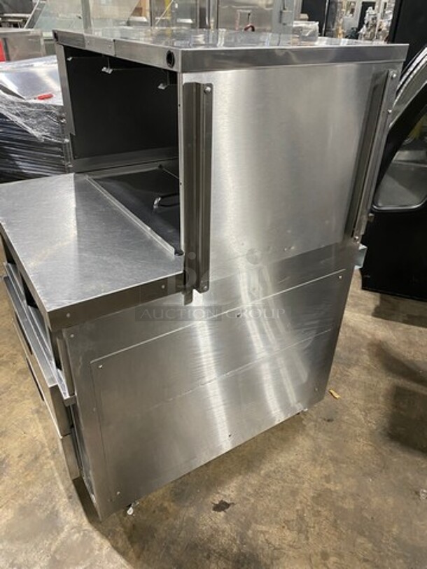 NICE! Duke Commercial Custom-Made Refrigerated Prep Table! With 2 Drawer Space Underneath! All Stainless Steel! On Casters! Model: DCDD32COOK SN: 06152658 120V 60HZ 1 Phase - Image 2 of 9