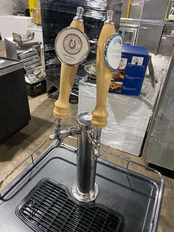 Kegco Commercial Refrigerated Dual Tap Kegerator! With Tower! With Single Door Storage Space Underneath! Model: MDK209SS01 115V 60HZ 1 Phase - Image 6 of 9