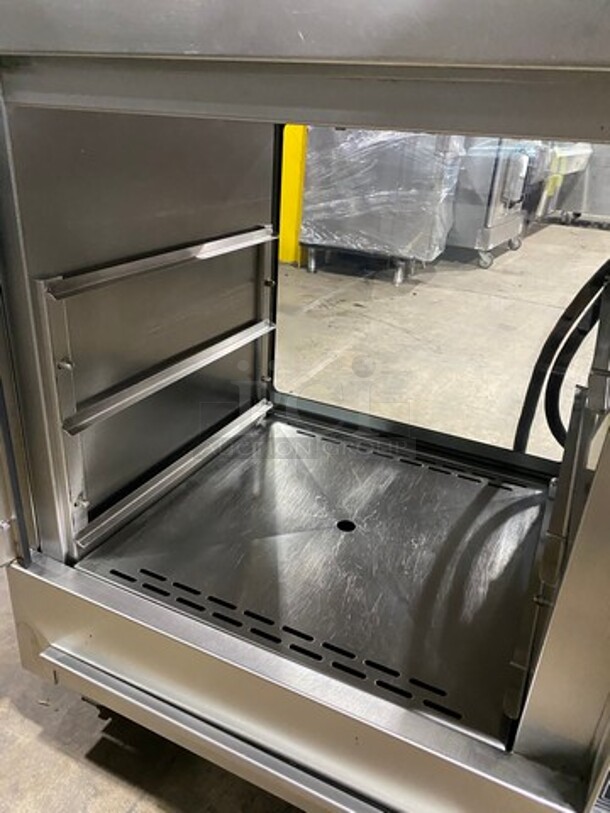 WOW! Hobart Commercial Electric Powered Rotisserie Machine! With Lower Food Warmer! All Stainless Steel! On Casters! Model: HRW220 SN: 750005795 208V  - Image 7 of 11