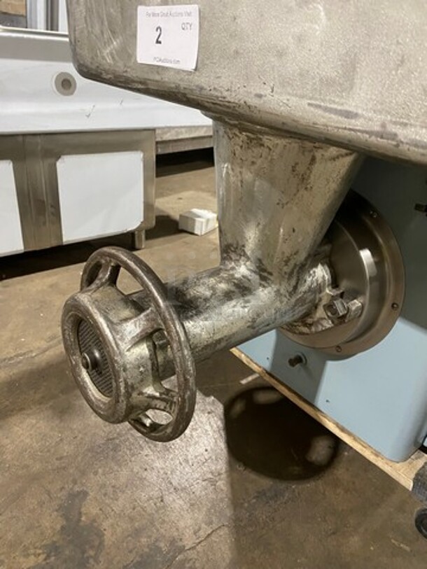 WOW! Hobart Commercial Countertop Heavy Duty Meat Grinder! All Stainless Steel! Model: 4046 SN: 1366555! 220V 60HZ 3 Phase! Working When Removed! - Image 6 of 9
