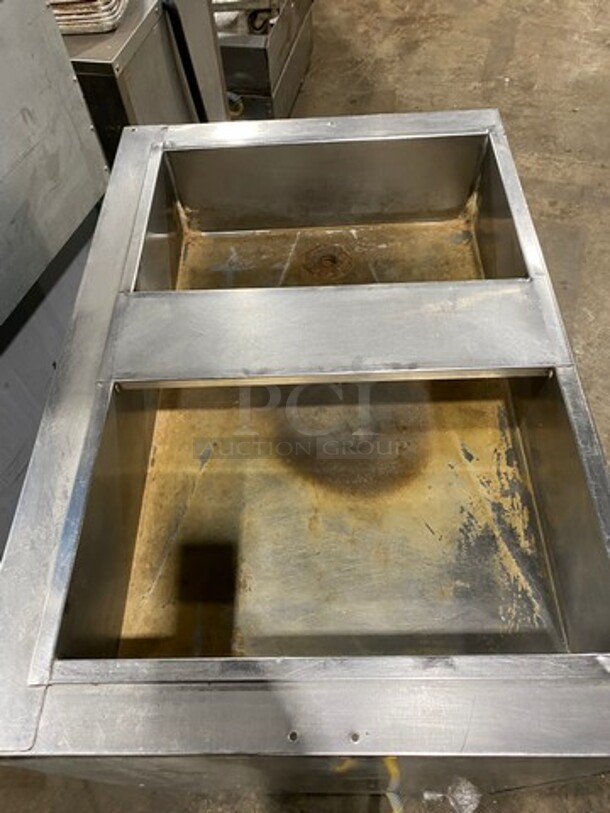 All Stainless Steel Commercial Natural Gas Powered 2 Well Steam Table! With Underneath Storage Space! On Legs! - Image 5 of 8