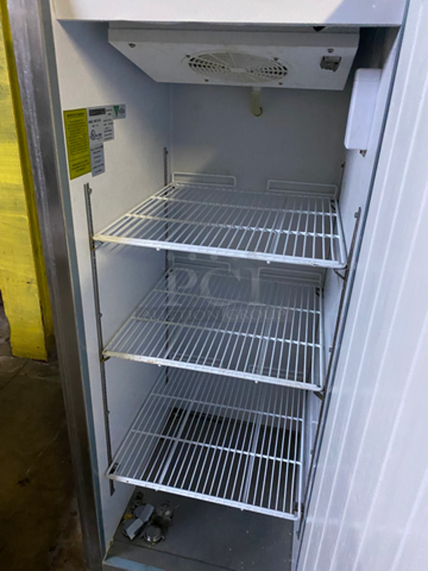 Maxx Cold Commercial Single Door Freezer! With Poly Coated Racks! All Stainless Steel! Floor Style! Model: MXCF23FD SN: 6037430 115V 60HZ 1 Phase - Image 6 of 10