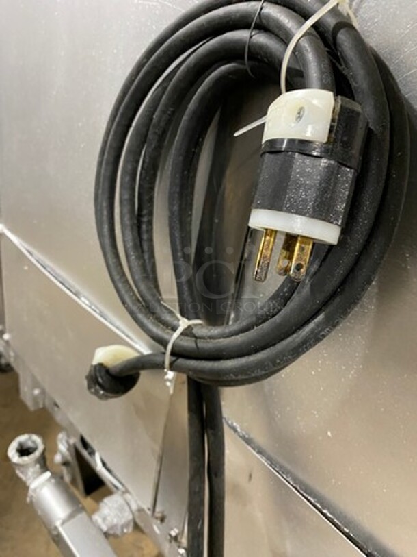 FAB! Pitco Frialator Commercial Natural Gas Powered 4 Bay Deep Fat Fryer! With Middle Fryer Basket Rack! All Stainless Steel! On Casters! Model: SGH50 SN: G10DA010387 - Image 12 of 12