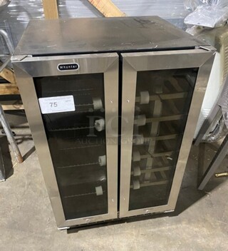 NEW! Whynter Built-In French Door Dual Zone 20 Bottle Wine 60 Can Beverage Cooler Merchandiser! MODEL BWB-2060FDS  115V 1PH