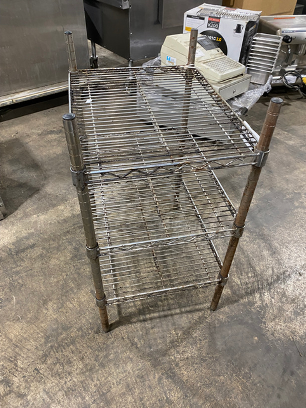 3 Tier Metal Wire Shelf! On Legs! - Image 3 of 6