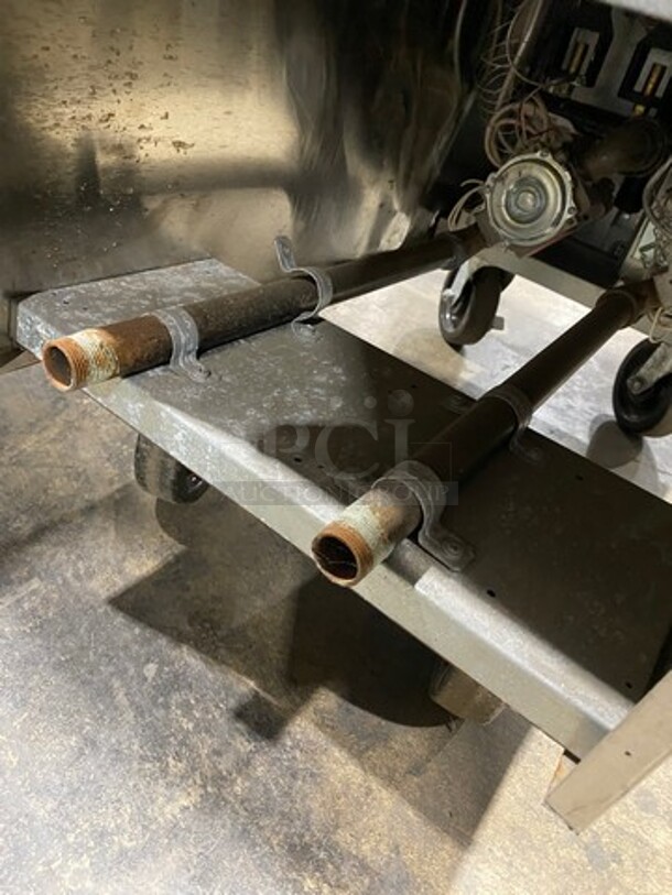 WOW! LATE MODEL! 2021 Sierra Commercial Natural Gas Powered Deep Fat Fryer! With 2 Metal Frying Baskets! With Backsplash! All Stainless Steel! On Casters! SN: 8102179082 - Image 10 of 10