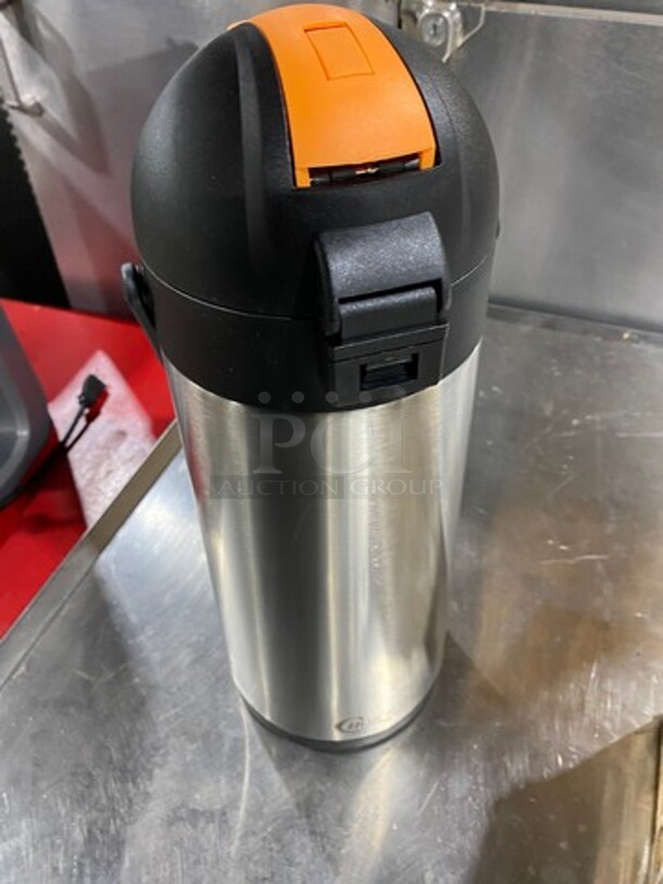 NEW IN THE BOX! Choice Stainless Steel Airpot Coffee Dispenser! - Image 3 of 7