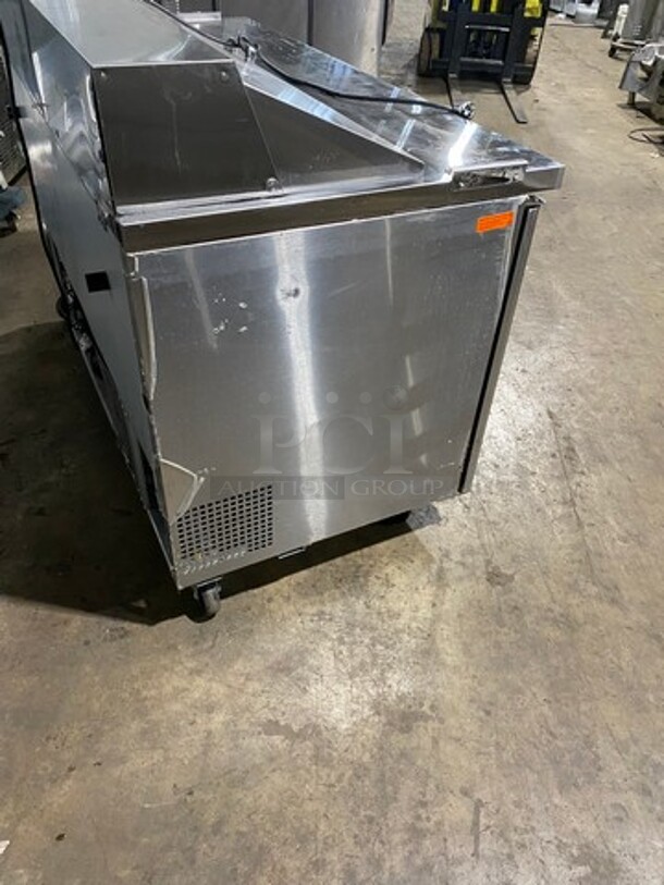 Turbo Air Commercial Refrigerated Sandwich Prep Table! With 2 Door Storage Space Underneath! All Stainless Steel! On Casters! Model: MST60 SN: KMS6TBZ070 115V - Image 4 of 9