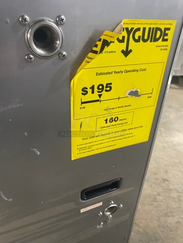 Eternal Natural Gas Powered Condensing Hybrid Water Heater! Model GU145S Serial G1214323! - Image 6 of 10