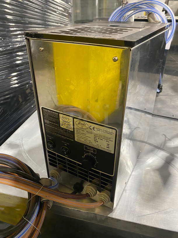 LATE MODEL! 2015 Lindv Commercial Countertop Dual Tap Flow Type Cooler! Model: HFC SN: 1816 115V 60HZ 1 Phase - Image 4 of 7