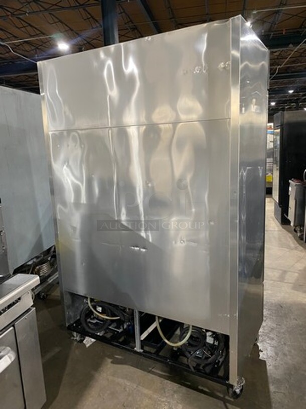 True Commercial 2 Door Half Cooler Half Freezer Combo Unit! With Poly Coated Racks! All Stainless Steel! On Casters! Model: T49DT SN: 6899821 115V 60HZ 1 Phase - Image 2 of 10