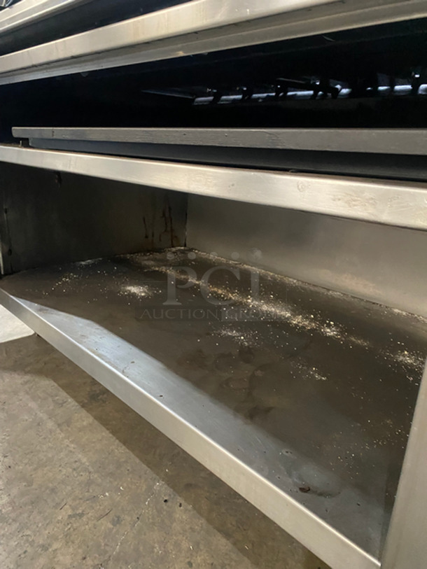 WOW! Jade Range Natural Gas Powered Char Broiler Grill! With Underneath Shelf Storage! With Raised Back Splash! All Stainless Steel! On Casters! - Image 8 of 10