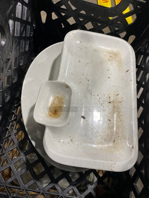 MISCELLANEOUS! Assorted Style Glass Vase, Candle Holders! And More! Includes Black Poly Crate! 5x Your Bid! - Image 3 of 9