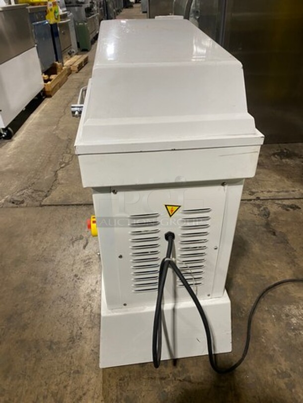 WOW! Two Thousand Commercial Floor Style Spiral Dough Mixer! With Spiral Hook Attachment! Stainless Steel Mixing Bowl And Bowl Guard! Model: HS40AD SN: 1907001 220V - Image 3 of 8