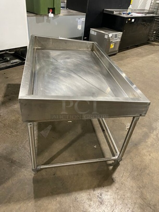 Commercial Ice Cooled Cold Pan! With Drain! All Stainless Steel! On Legs! - Image 4 of 7