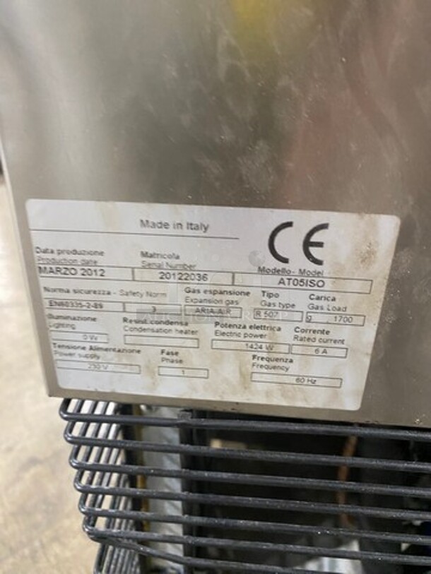 Frigo Electrica Commercial Single Door Under The Counter Blast Chiller! All Stainless Steel! Model: AT05ISO SN: 20122036 230V 60HZ 1 Phase - Image 7 of 8