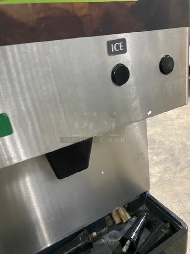 WOW! SCRATCH-N-DENT! LATE MODEL! Hoshizaki Commercial Countertop Refrigerated Ice Maker/Dispenser And Water Dispenser! All Stainless Steel! With Legs! Model: DCM270BAH 115/120V 60HZ 1 Phase - Image 5 of 6