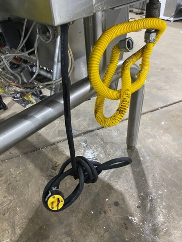 Groen Commercial Natural Gas Powered Skillet/Braising Pan! All Stainless Steel! On Legs! Model: HFPIE3 SN: 4227HCF - Image 9 of 9