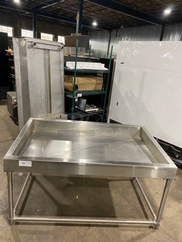 Commercial Ice Cooled Cold Pan! With Drain! All Stainless Steel! On Legs! - Image 7 of 7