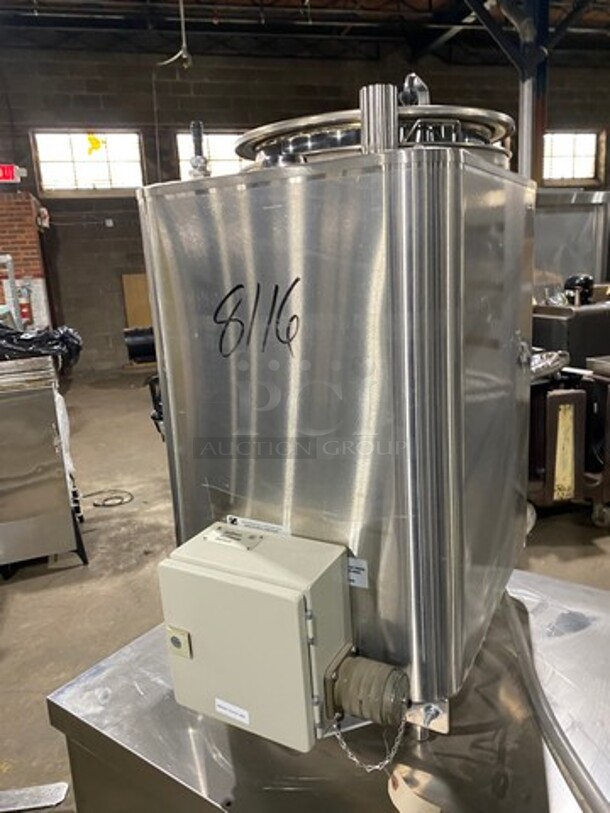 New! Never Used! Grindmaster Commercial Countertop Single Space Saver Coffee Urn! With Hot Water Line! Stainless Steel! On Small Legs! Model: 8116 - Image 3 of 11