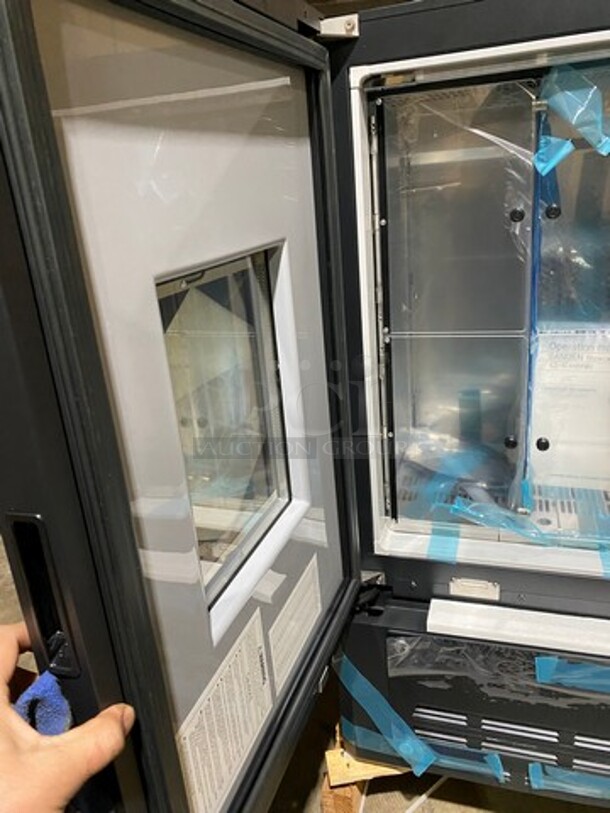 BEAUTIFUL! UNIQUE FIND! SCRATCH-N-DENT! Lumilinna Commercial Countertop/ Undercounter Single Door Slush Cooler! Using Very Precise Temperature Control, Lumilinna Can Hold Beverages Below Freezing — Without Freezing Them Solid. Water Normally Freezes At 32°F, But By Maintaining This Temperature, Lumilinna Can Store Beverages To The Coldest Temperature That Once Opened, Ice Crystals Form! Supercooled Products Crystallize When Poured, Producing A Soft Delicate Ice Slush! Model: ICESC40BXIWU SN: A19300017 115V 60HZ 1 Phase - Image 11 of 12