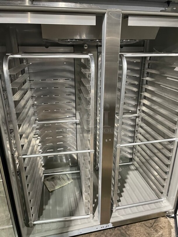 Hoshizaki Commercial 2 Door Reach In Freezer! With View Through Doors! All Stainless Steel! With Built In Pan Rack! Model CR2BFGY Serial E50251C! 115V 1Phase! - Image 8 of 12