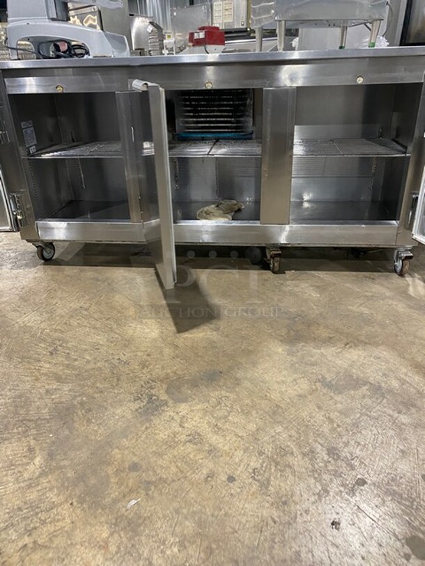 Leader Commercial 3 Door Refrigerated Low Boy/Prep Station!  All Stainless Steel! 115V 1 Phase! Model: LB72R SN: PS043062! - Image 5 of 7