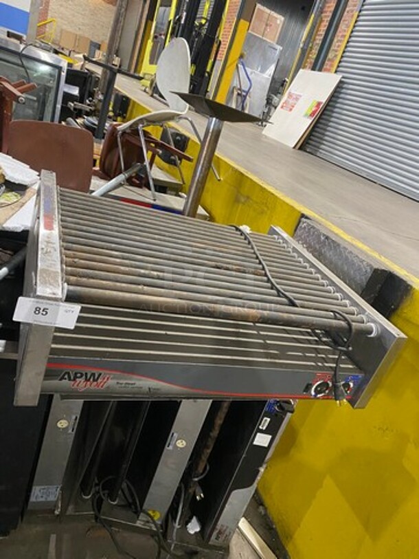 APW Wyott Commercial Countertop Hot Dog Roller Grill! All Stainless Steel! Model: HRS755T SN: 817961705208 208/240V 60HZ 1 Phase - Image 1 of 8