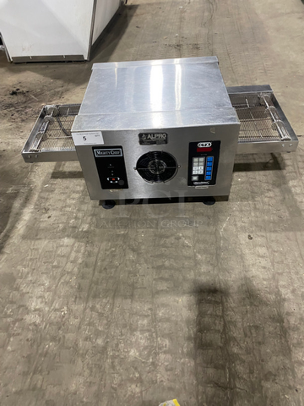 WOW! Mighty Chef Commercial Countertop Conveyor Oven! All Stainless Steel! On Small Legs!