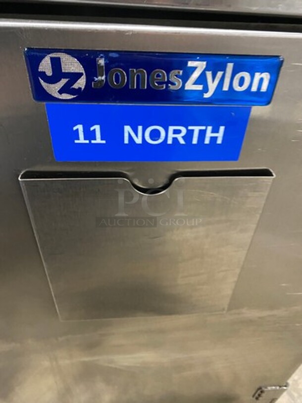 Jones Zylon Commercial Single Door Dry Food Transport Cart! All Stainless Steel! On Casters! Model: ETCUA7 SN: 133831102 - Image 6 of 7