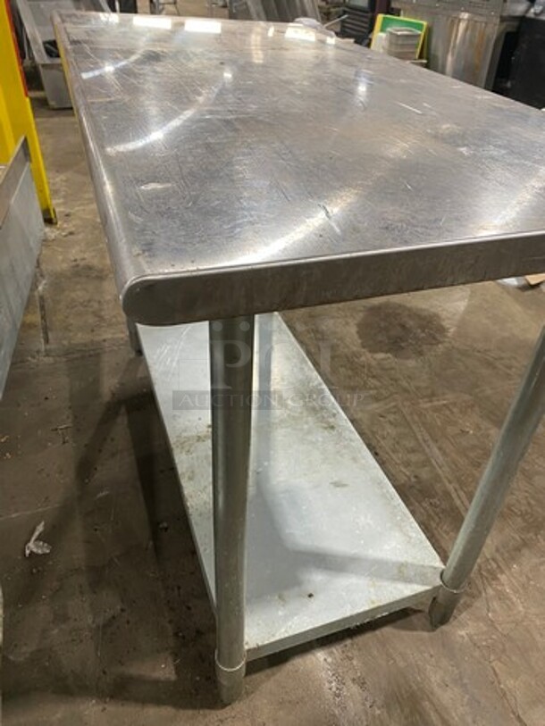 Solid Stainless Steel Work Top/ Prep Table! With Storage Space Underneath! On Legs! - Image 5 of 6