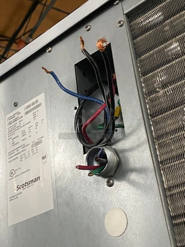 Scotsman Commercial Ice Maker Machine! On Follet Commercial Ice Bin! All Stainless Steel Body! On Legs! Model: C1448SA32E SN: 17061320012199 208/230V 60HZ 1 Phase, Model: DEV1475SG60 SN: E2491535013 - Image 11 of 11