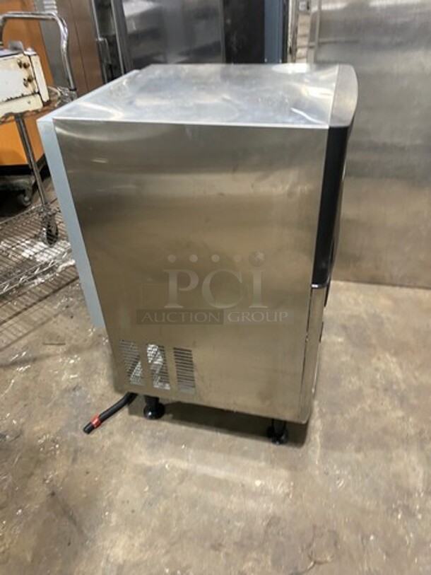 LATE MODEL! 2020 Coldline Commercial Undercounter Ice Maker Machine! All Stainless Steel! On Legs! WORKING WHEN REMOVED! Model: ICE120 115V - Image 2 of 10
