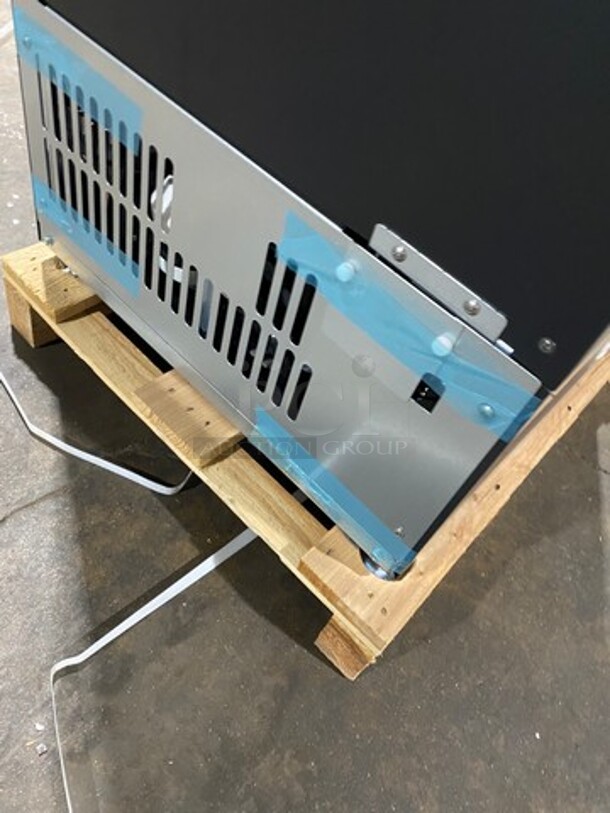 BEAUTIFUL! UNIQUE FIND! SCRATCH-N-DENT! Lumilinna Commercial Countertop/ Undercounter Single Door Slush Cooler! Using Very Precise Temperature Control, Lumilinna Can Hold Beverages Below Freezing — Without Freezing Them Solid. Water Normally Freezes At 32°F, But By Maintaining This Temperature, Lumilinna Can Store Beverages To The Coldest Temperature That Once Opened, Ice Crystals Form! Supercooled Products Crystallize When Poured, Producing A Soft Delicate Ice Slush! Model: ICESC40BXIWU SN: A19300018 115V 60HZ 1 Phase - Image 10 of 10