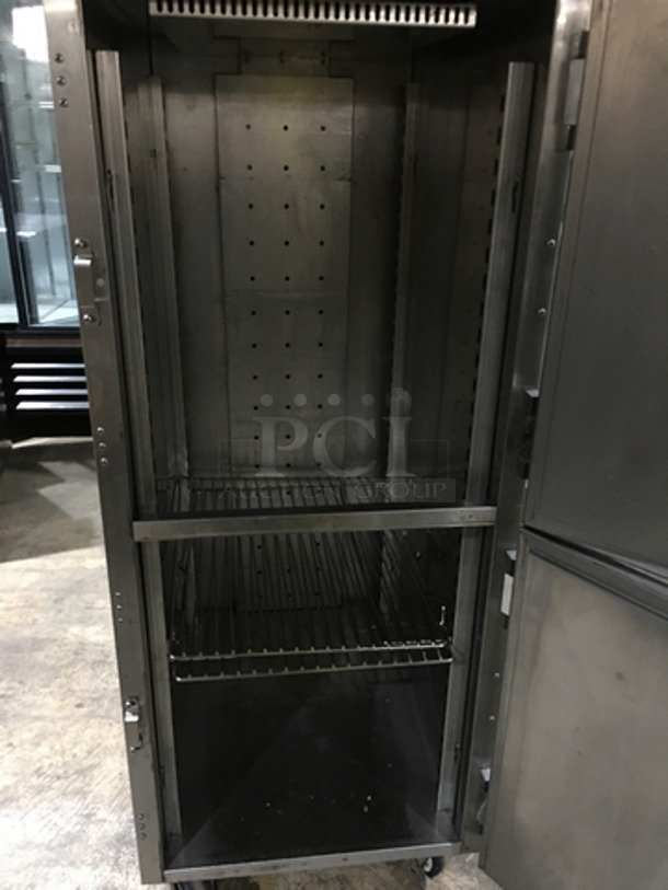 FABULOUS! 2015 FWE Split Door Insulated Warming Cabinet! Holds Full Size Trays! All Stainless Steel! On Casters!  Model: TST-16-CHP SN: 154344901 120V 1 Phase - Image 5 of 8