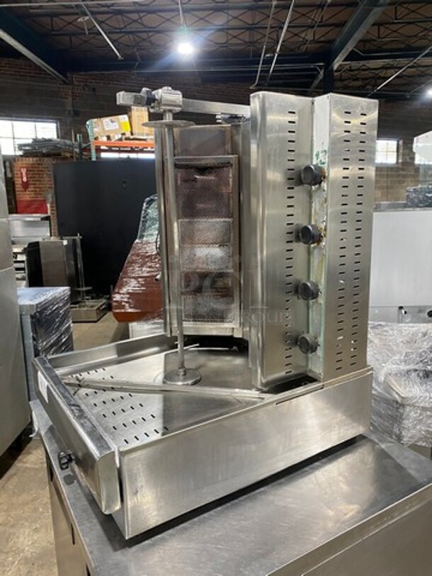 2014 Visvardis Commercial Countertop LP/ Natural Gas Powered Gyro Machine! All Stainless Steel! Model: DG12V SN: 0377 - Image 2 of 11