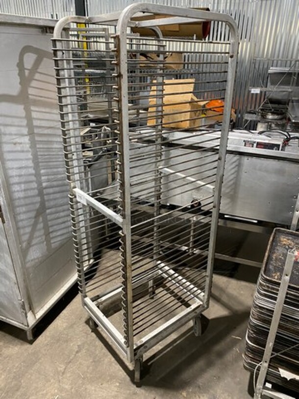 Metal Commercial Pan Transport Rack! On Casters! - Image 2 of 6