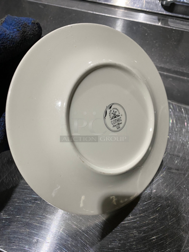 ALL ONE MONEY! Homer Laughlin White Ceramic Plates! Includes Cres Cor Dish Transport Cart! On Casters! - Image 4 of 8