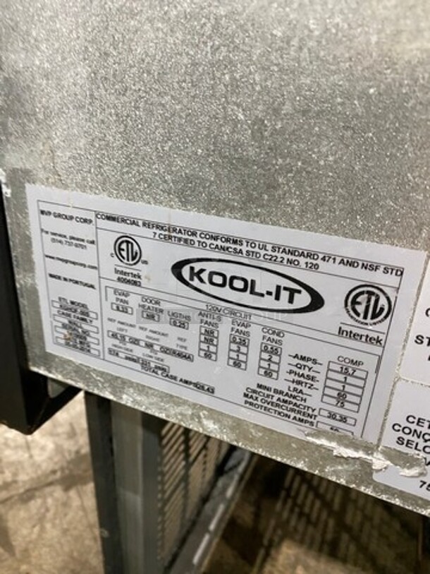 Kool It Commercial Refrigerated Open Grab-N-Go Case Merchandiser! With View Through Sides! With Front Cover! All Stainless Steel! Model: KGHOF50S SN: 1419009 120V 60HZ 1 Phase - Image 5 of 9
