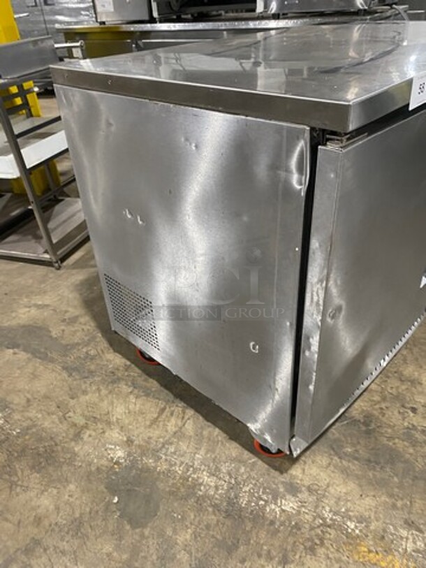 Edesa Commercial 2 Door Lowboy/Worktop Cooler! With Poly Coated Racks! All Stainless Steel! On Casters! Model: EDUR48 SN: 11020131M 115V 60HZ 1 Phase - Image 3 of 7