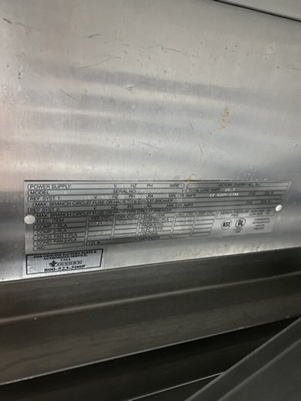 Victory VF-2 Stainless Steel Commercial 2 Door Reach In Freezer w/ Poly Coated Racks on Commercial Casters. 115 Volts, 1 Phase.  - Image 6 of 8