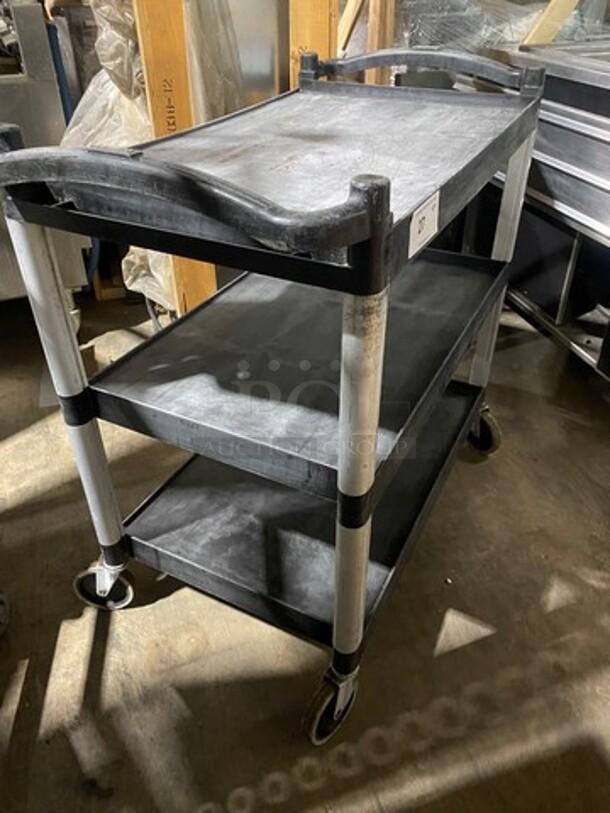 Cambro Commercial 3 Tier Poly Utility Cart! On Casters! - Image 2 of 8