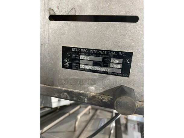 Nice! Star Pro Max Electric Powered Heavy Duty Panini Press Grill! With Grooved Lines! Model GG14 Serial GG140715A0033! 120V 1 Phase! - Image 8 of 8