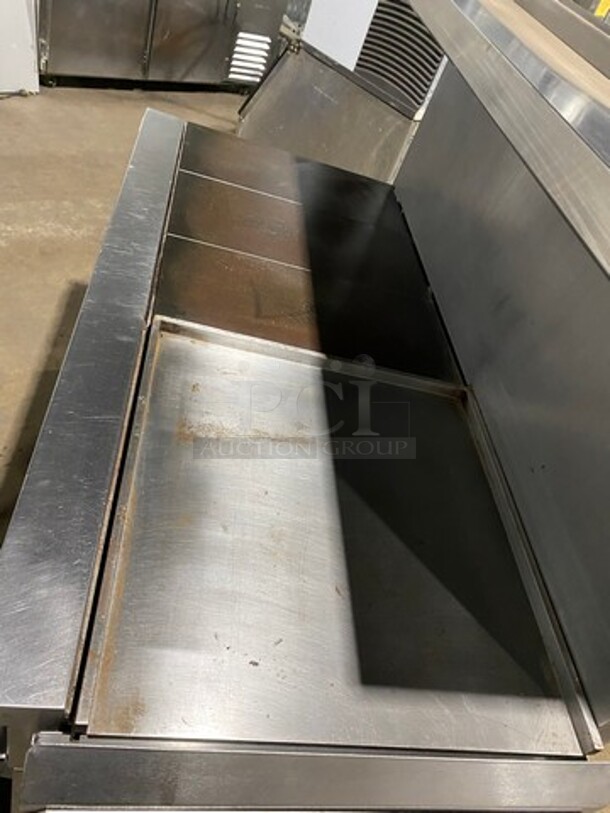 AMAZING! Vulcan Commercial Electric Powered French Top/ Hot Plate With Right Side Flat Griddle! With Raised Back Splash And Salamander Shelf! With 2 Oven Underneath! All Stainless Steel! On Casters! - Image 5 of 10