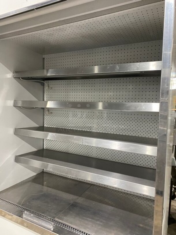 Custom Cool Commercial Refrigerated Open Grab-N-Go Display Case! With Shelves! All Stainless Steel! - Image 5 of 8